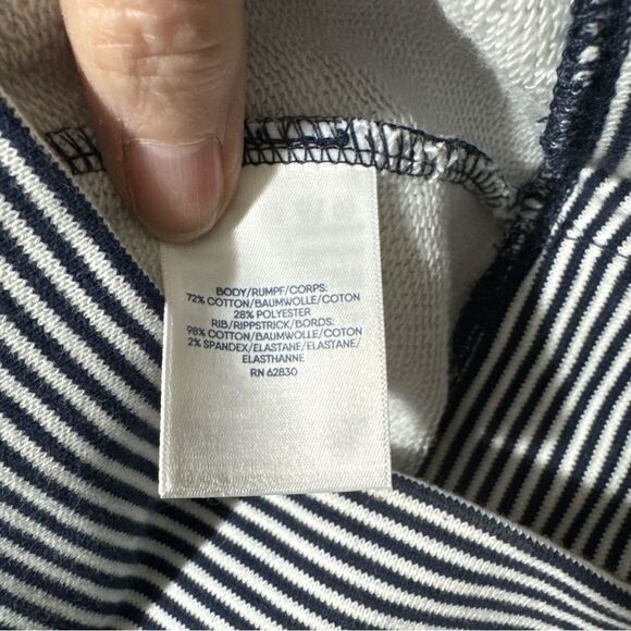 Kohl's Navy Striped Top - Picture 4 of 5